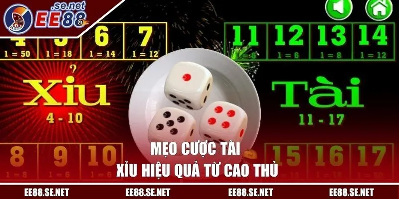 Mẹo cược tài xỉu hiệu quả từ cao thủ
